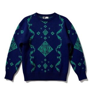 90’s retro native Navajo Patterned mixtures  Men's Sweater L